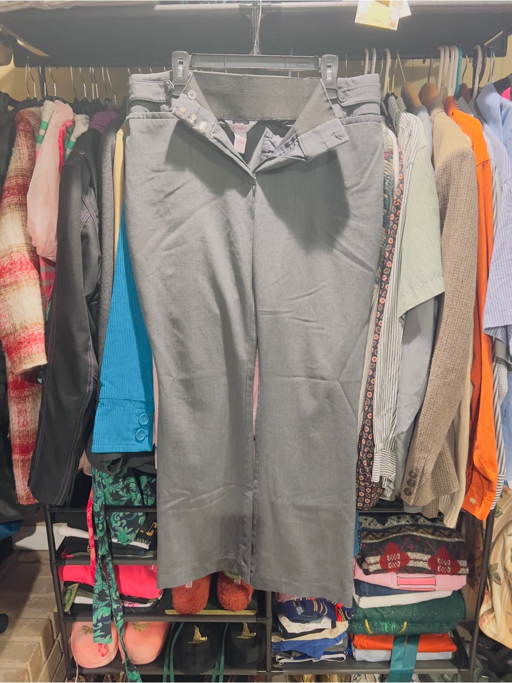 Candie's Gray Wide-Leg Pants - Neutral Staple